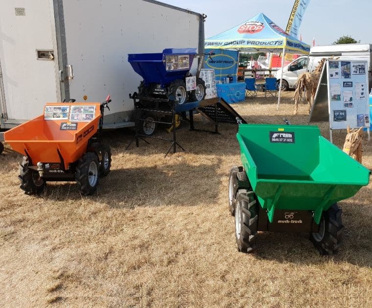 power barrow models and ramp accessory at the New Forest Show 2018