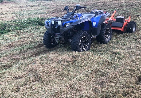 atv with flail mower attachment