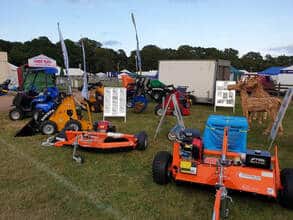 flail mowers exhibited at the New Forest Show