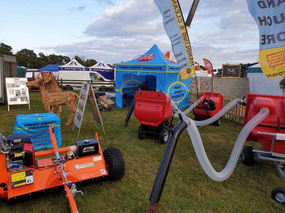 paddock cleaner and atv flail mower at the new forest show 2019