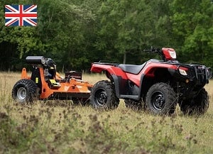 ATV mower pro with fuel injected engine and 23Hp