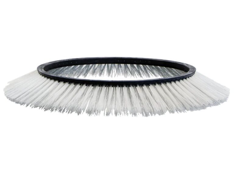 Poly wire brush for block paving cleaning machine