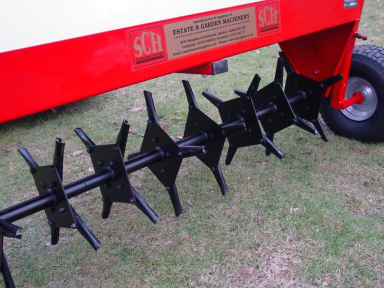 Hollow tine corer attachment