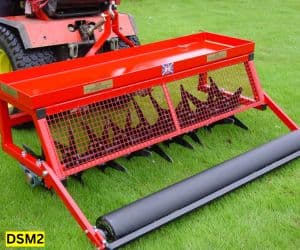Slitter with replacement tines for lawn care