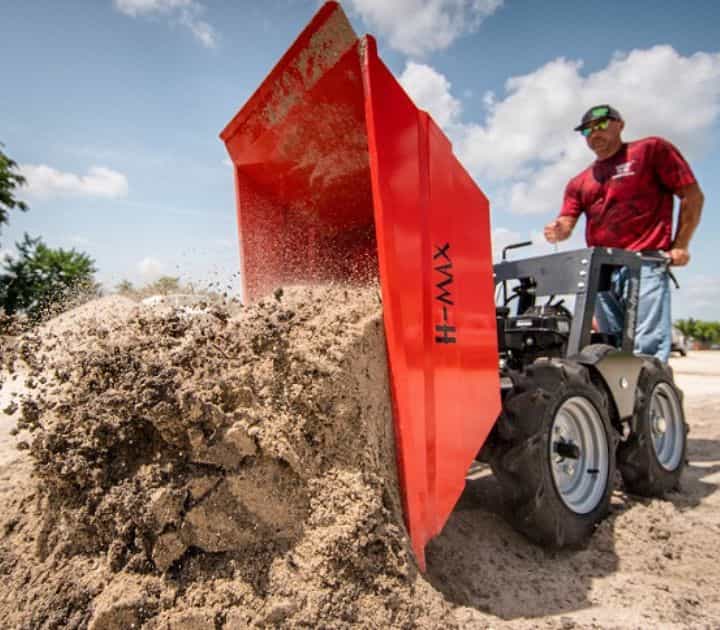 Hydraulic Tip H-Max Power Barrow for construction use