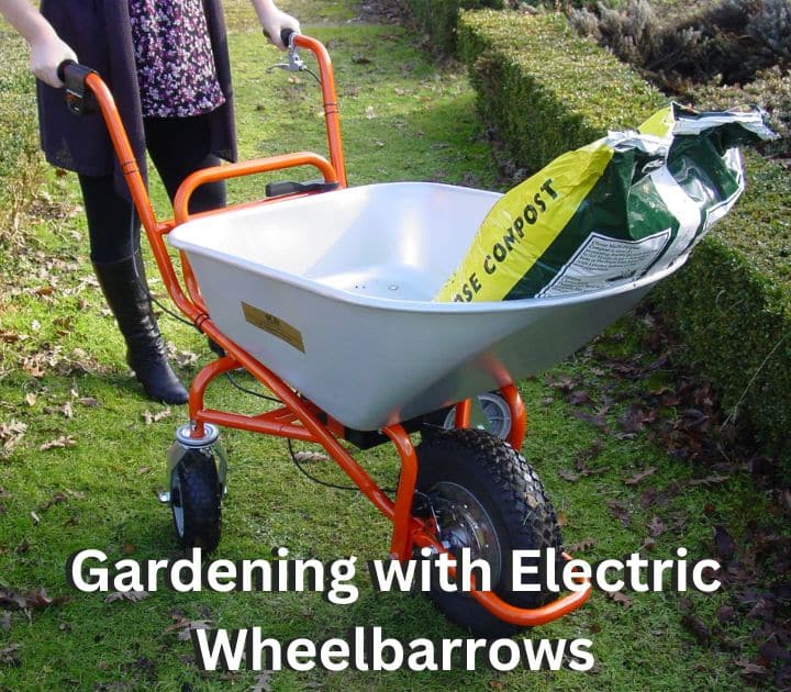 Gardening with electric wheelbarrows