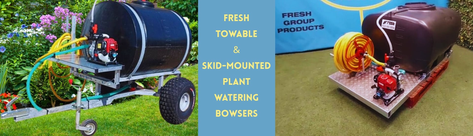 Towable and skid-mounted water bowsers