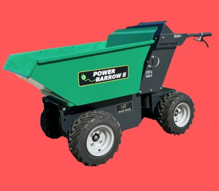 Pivot Steer Electric Power Barrow for soil and gravel transport