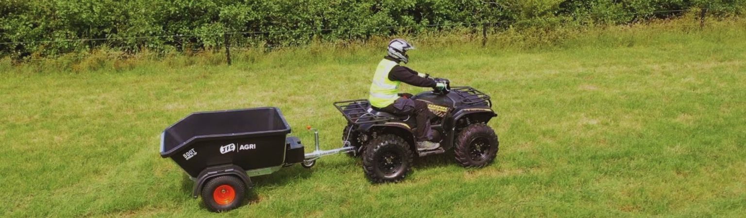 Jfc Trailers JFC ATV Hydraulic Tipping Trailer | Heavy-Duty 500L Farm Trailer